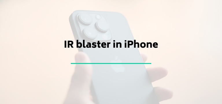 IR blaster in iPhone